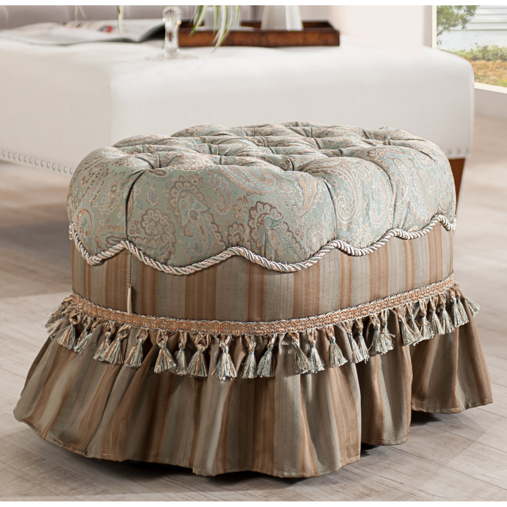 Jennifer Taylor Toby Decorative Oval Ottoman & Reviews | Wayfair